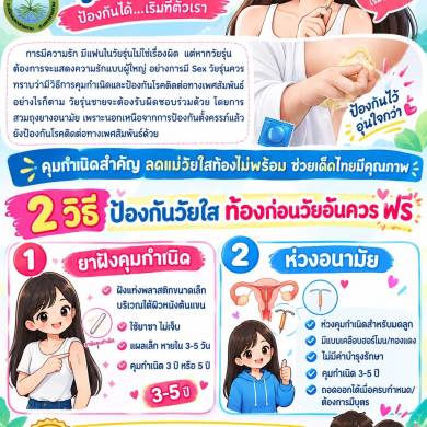 2 วิธี ป้องกันวัยใส ท้องก่อนวัยอันควร